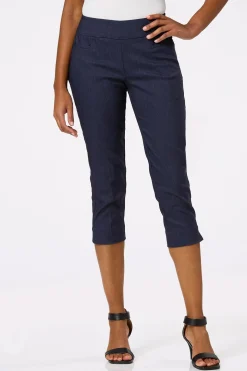 Cropped Dressy Denim Pants