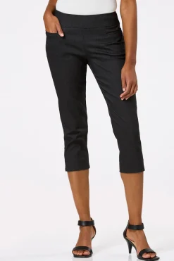 Cropped Dressy Denim Pants
