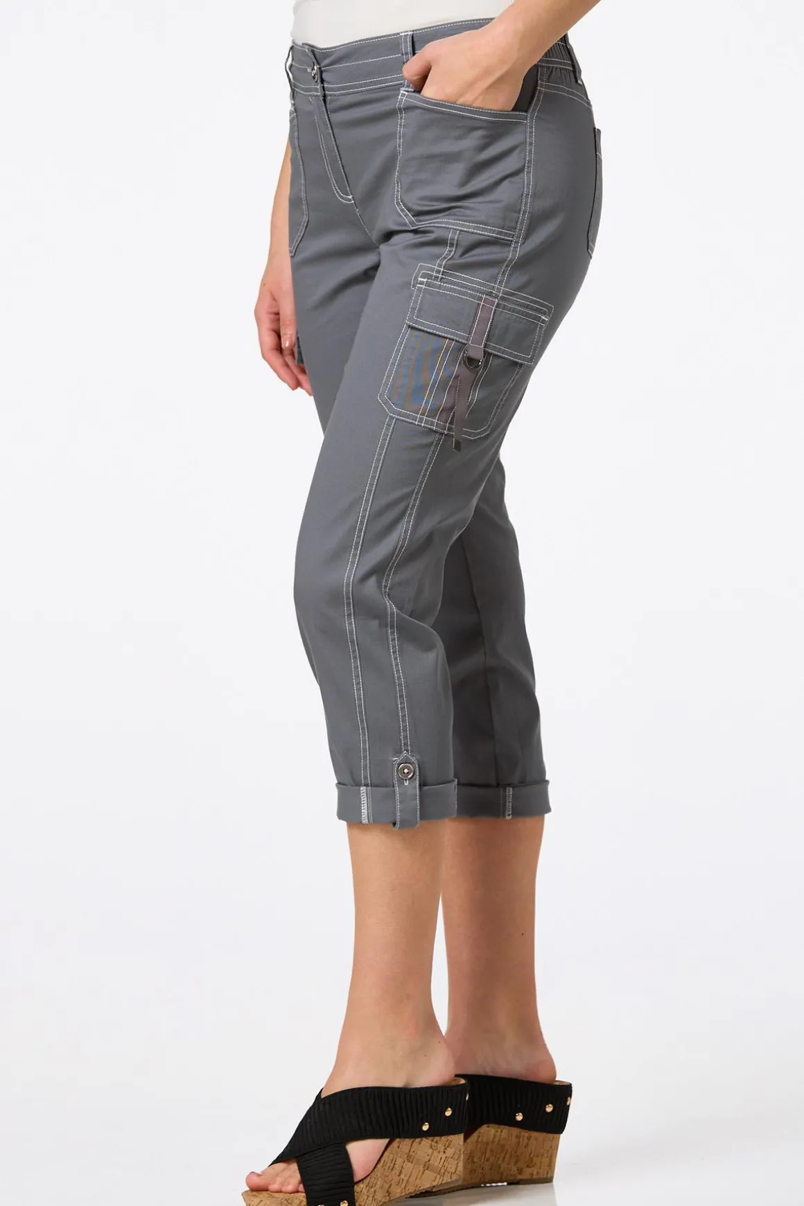 Cropped Utility Pants