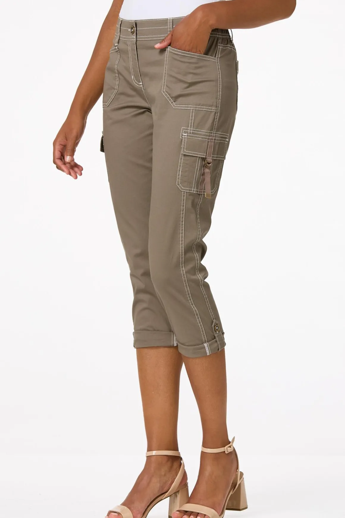 Cropped Utility Pants