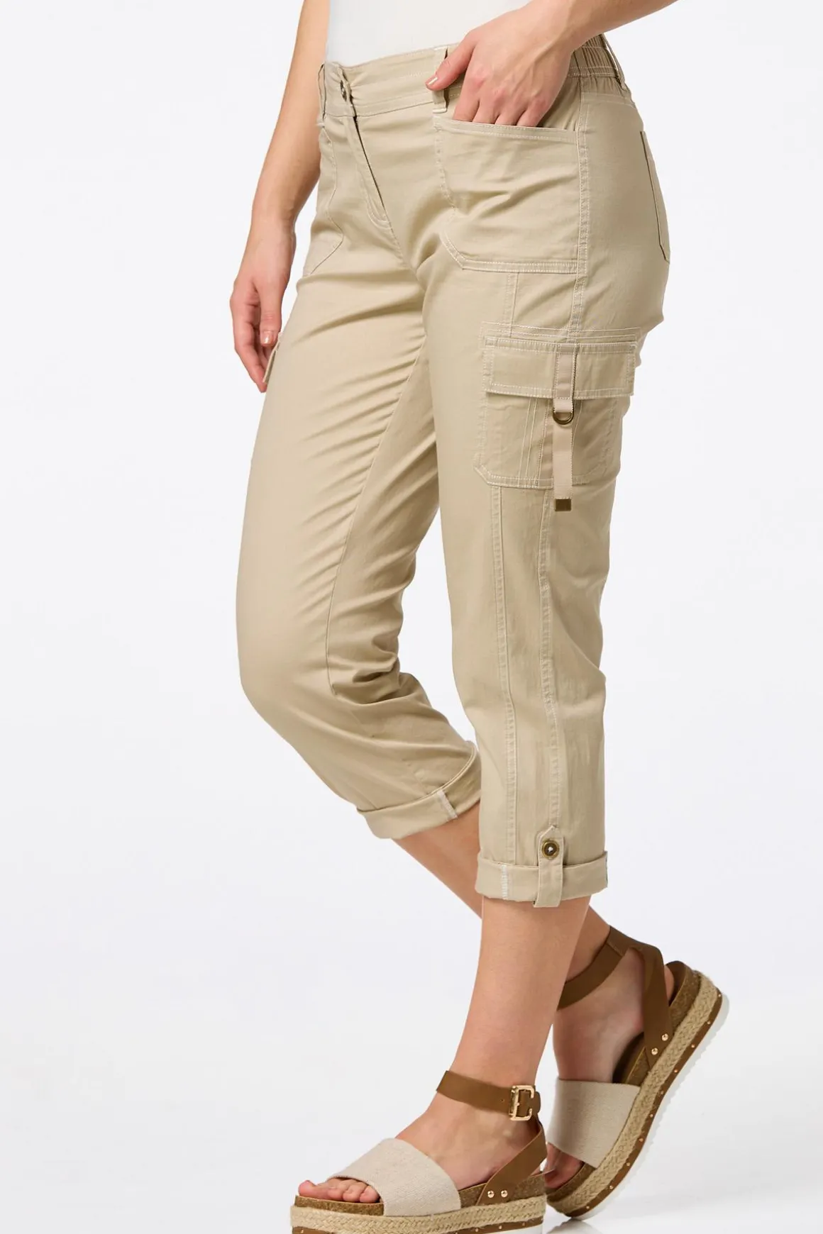 Cropped Utility Pants