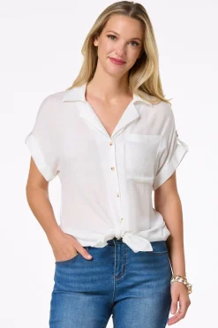 Cuffed Front Pocket Shirt