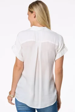 Cuffed Front Pocket Shirt