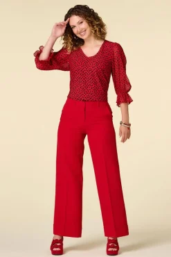 Cuffed Wide Leg Pants