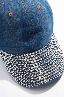 Denim Bling Baseball Hat