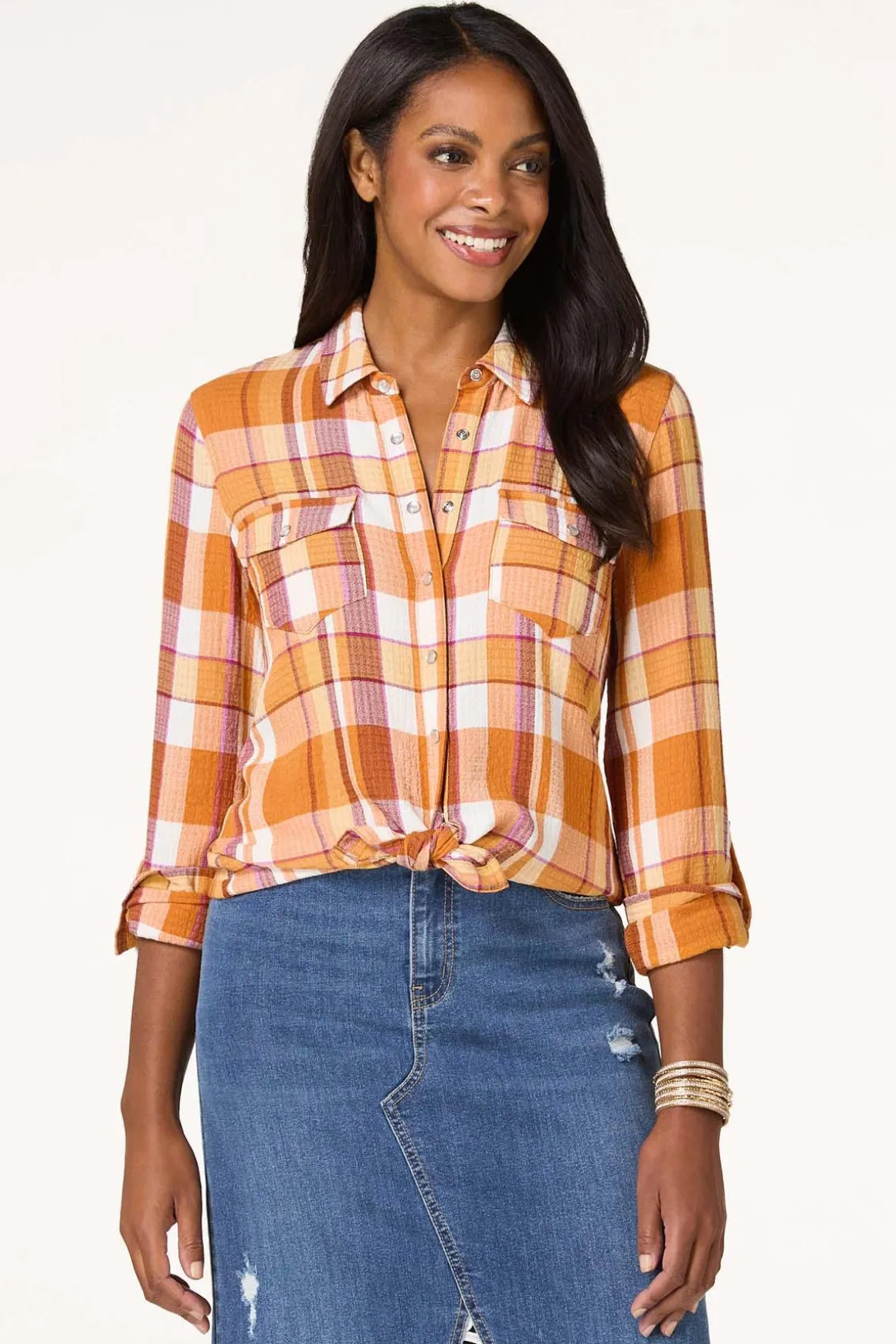 Desert Sun Plaid Shirt