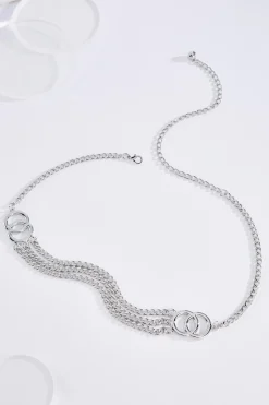 Double Silver Ring Chain Belt
