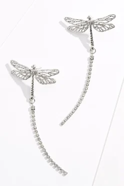 Dragonfly Linear Earrings