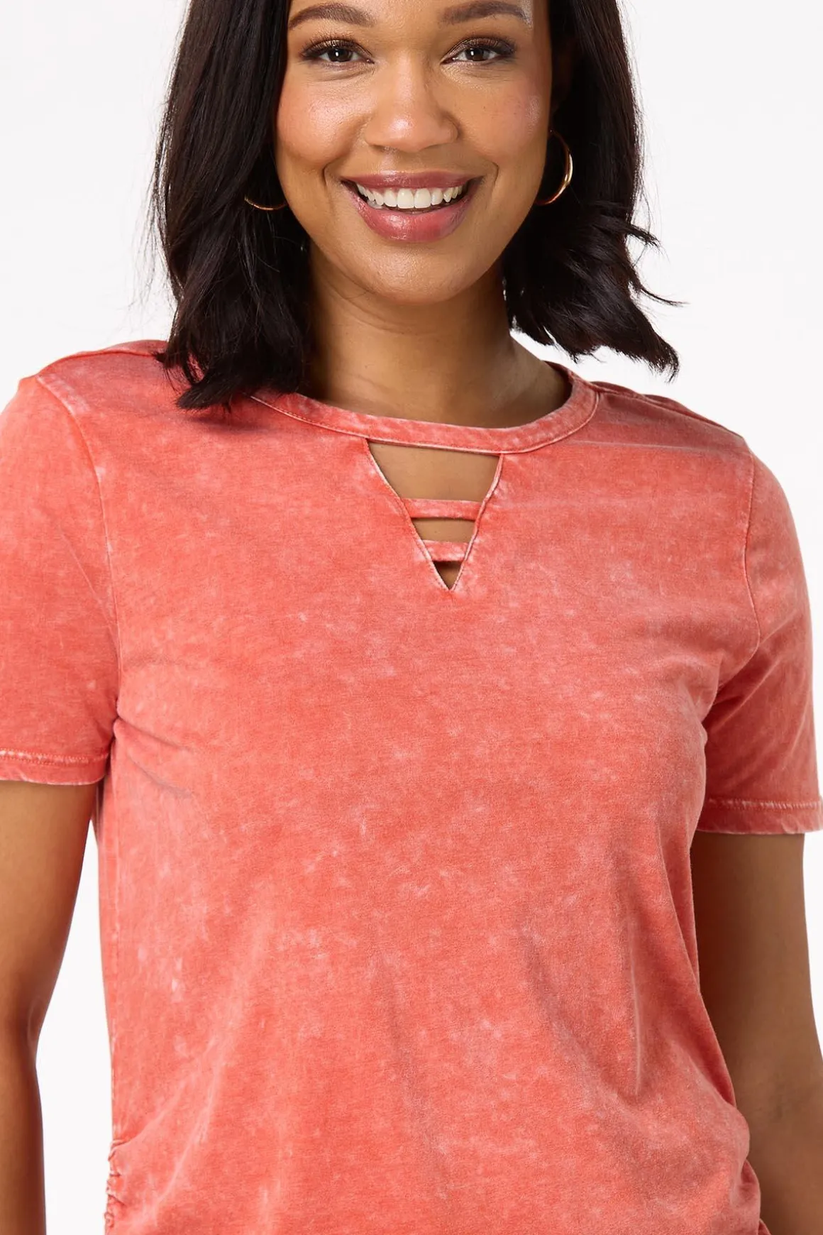 Drawstring Side Tee