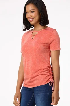 Drawstring Side Tee