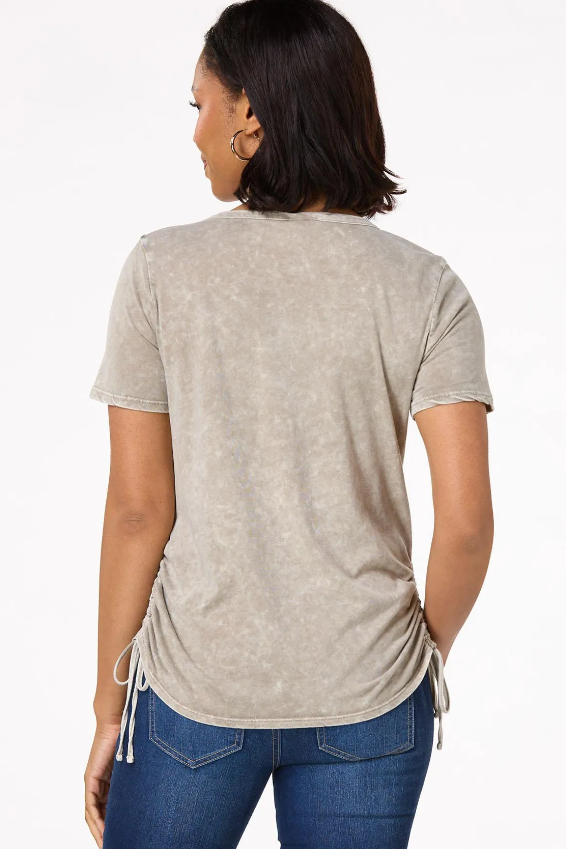 Drawstring Side Tee