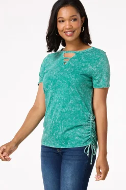 Drawstring Side Tee