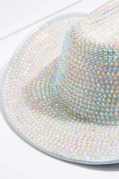 Embellished Glitter Western Hat