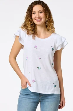 Embroidered Blossom Top