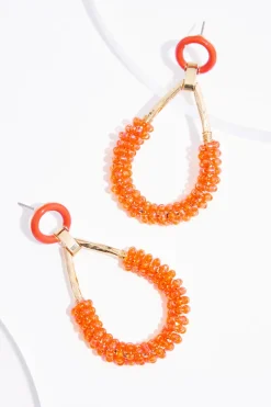 Everyday Seed Bead Tear Earrings