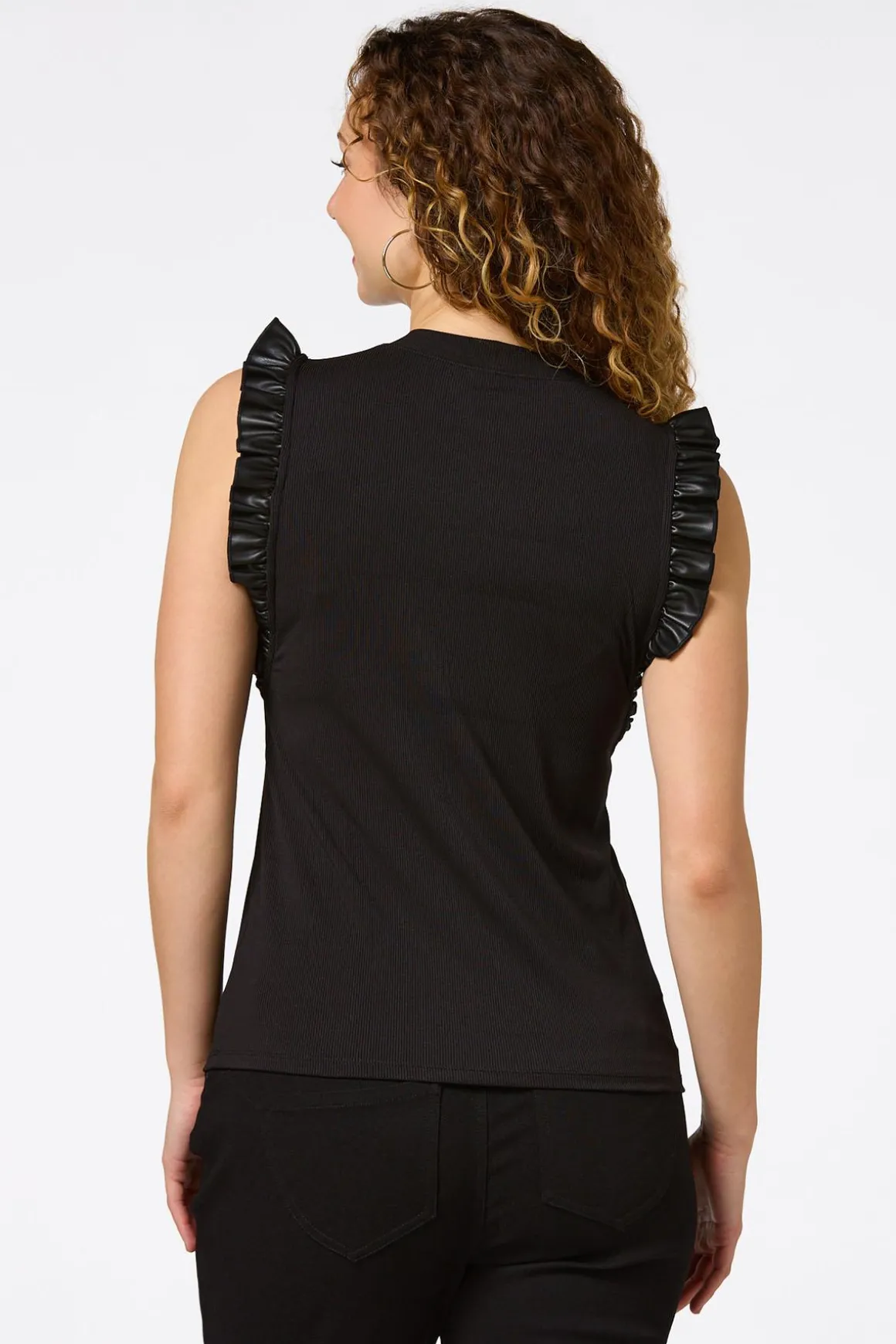 Faux Ruffled Tank