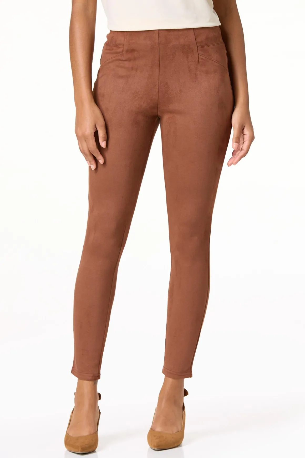 Faux Suede Leggings