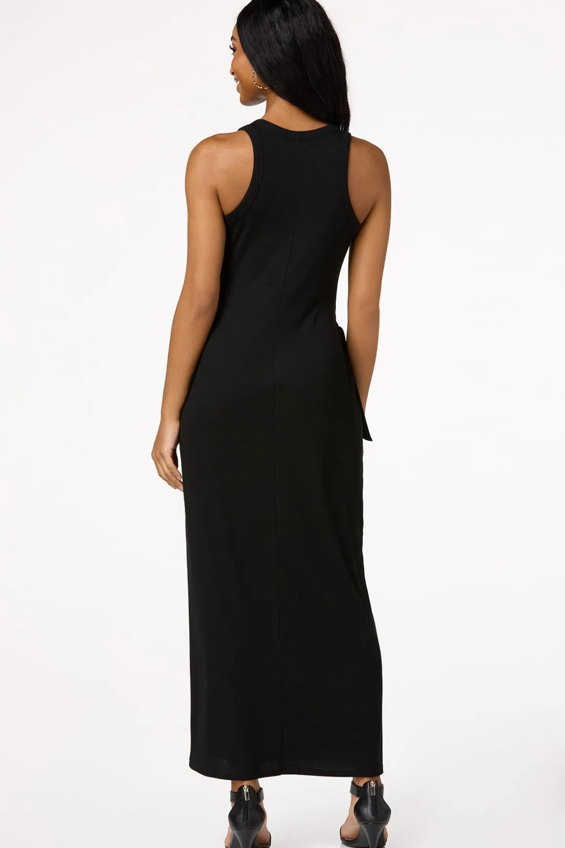 Faux Wrap T- Shirt Maxi Dress