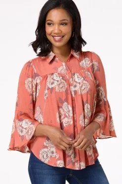 Fiery Floral Shirt