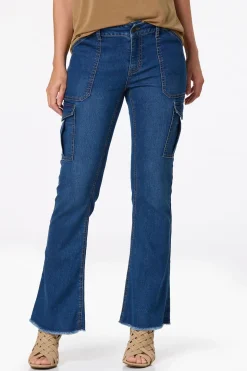 Flare Cargo Jeans