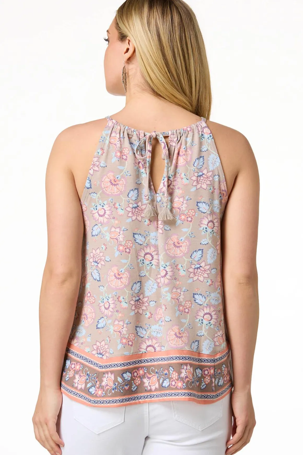 Floral Border Tank