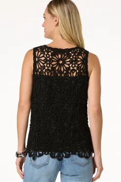 Floral Crochet Tank