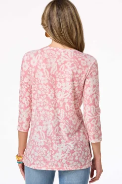 Floral Cutout Tunic