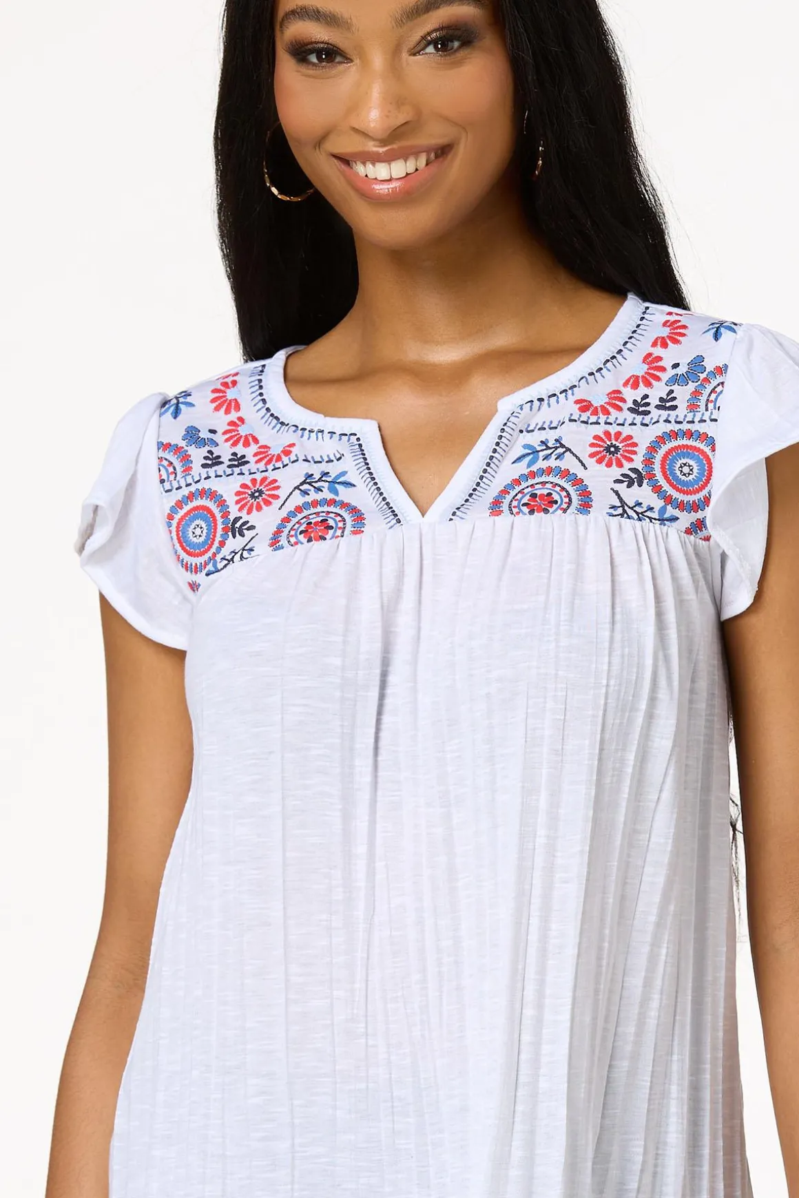 Floral Embroidered Top