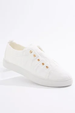 Frayed Slip- On Sneakers