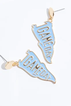 Game Day Flag Earrings