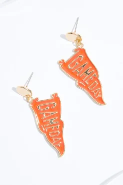 Game Day Flag Earrings