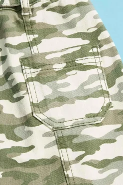 Girls Camo Mini Skirt