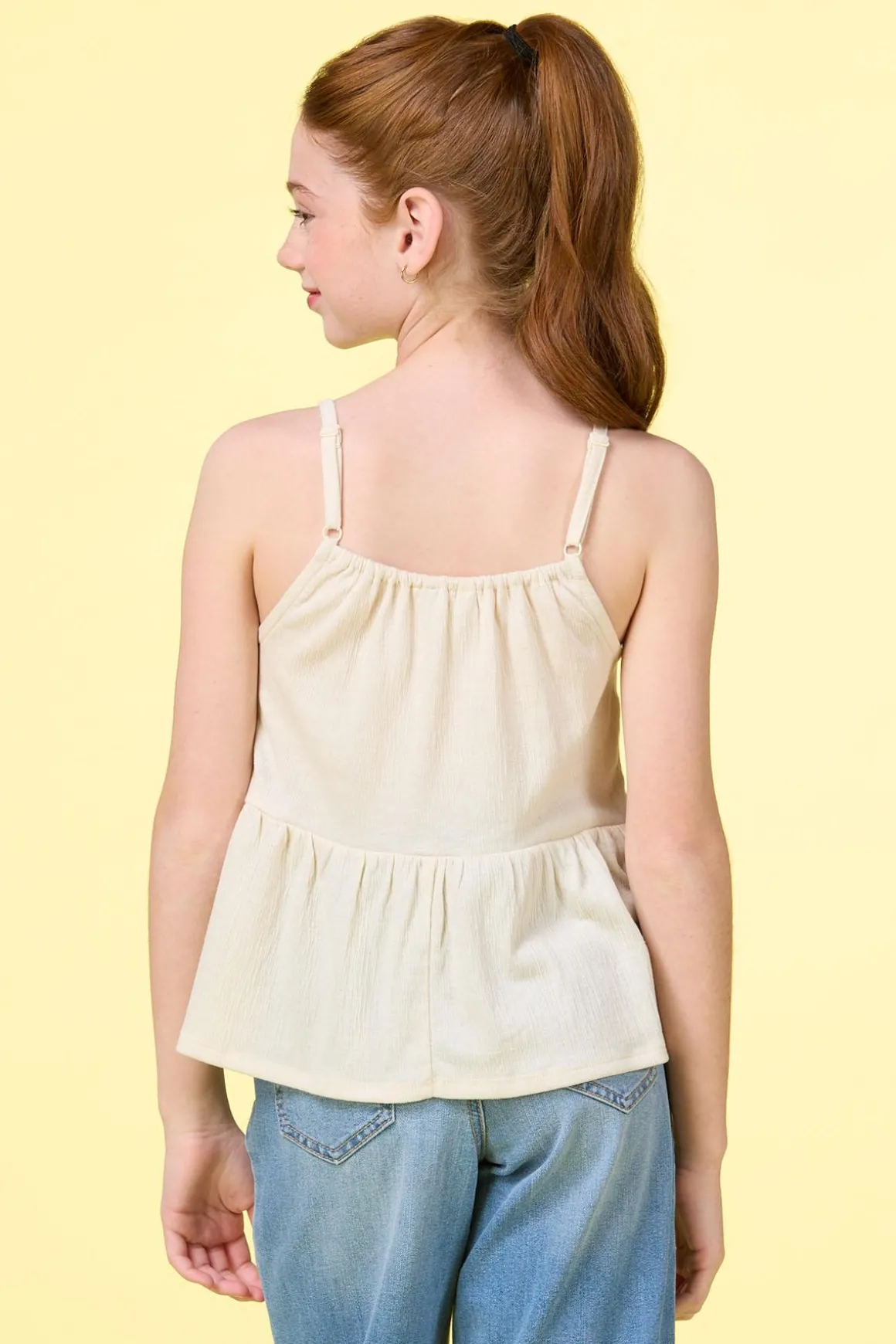 Girls Crochet Babydoll Tank