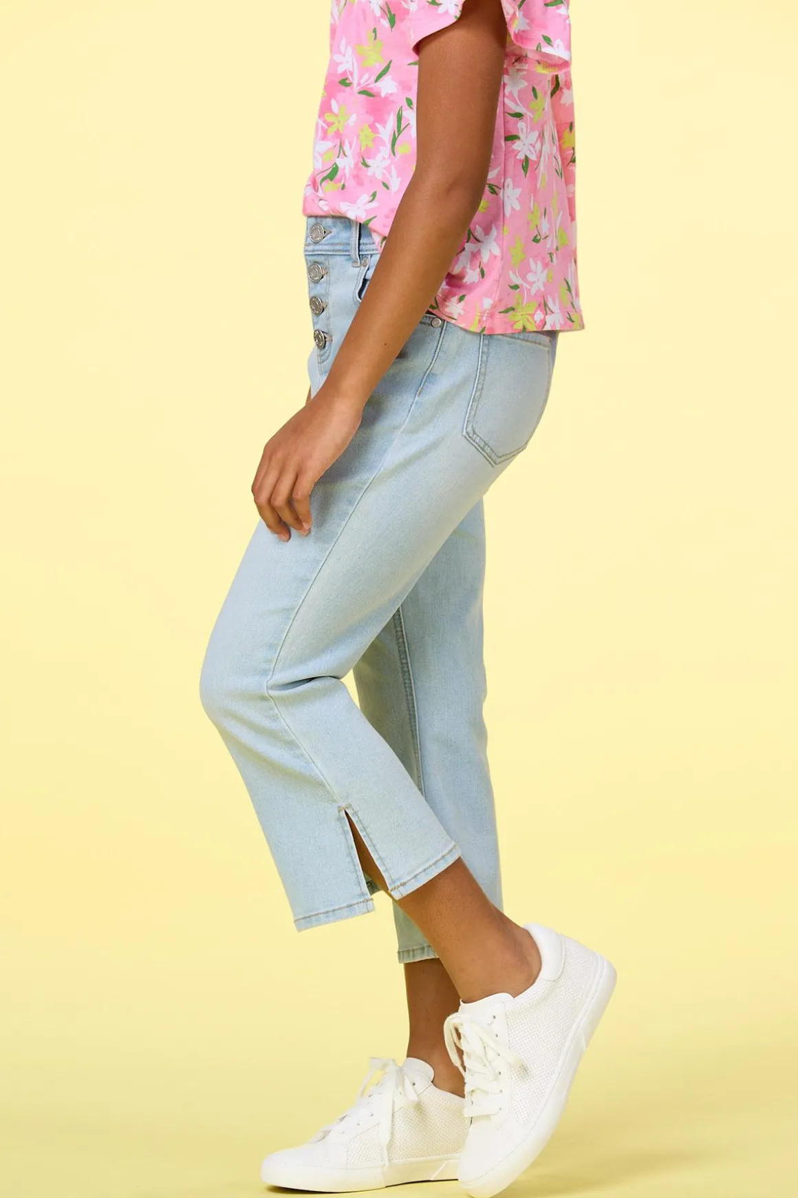 Girls Cropped Flare Jeans