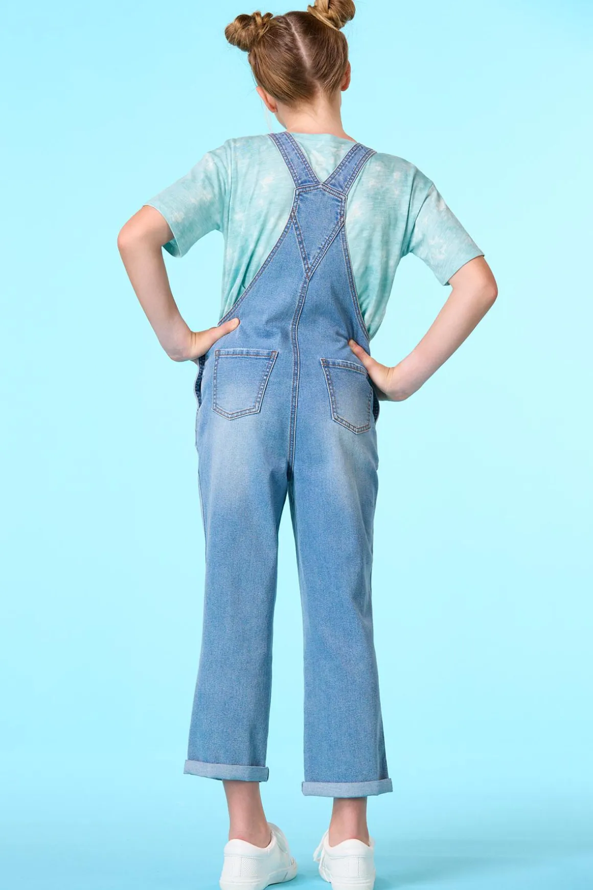 Girls Denim Overalls