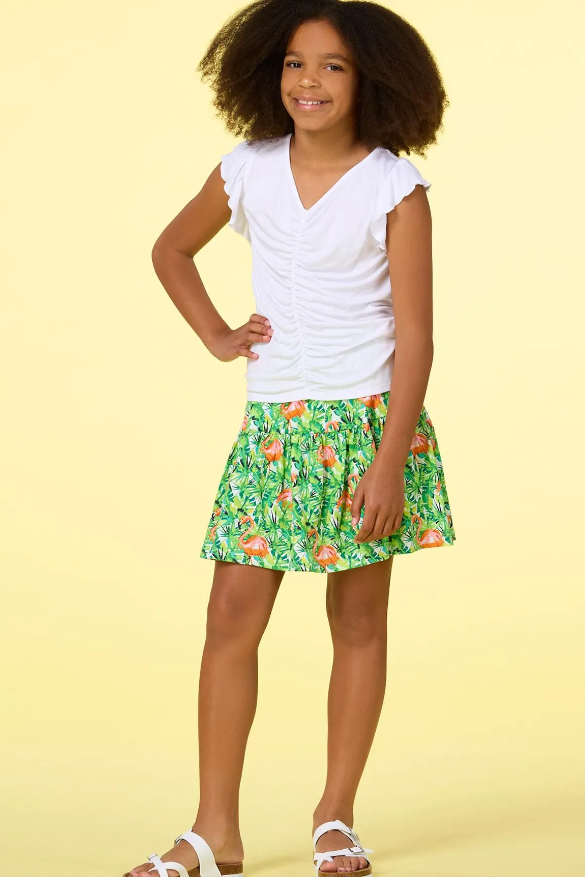 Girls Flamingo Skort