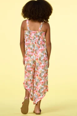 Girls Floral Genie Jumpsuit