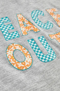 Girls Floral Peace Out Tee
