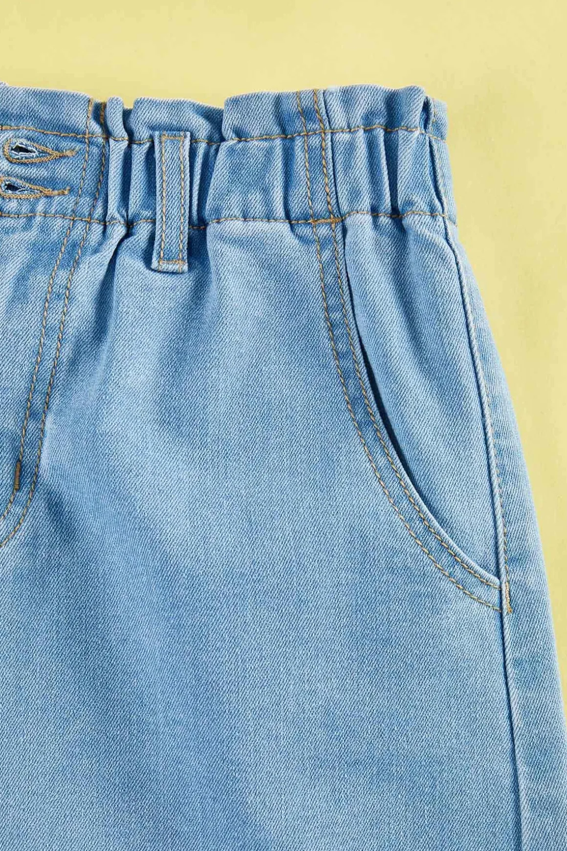 Girls Frayed Denim Skirt