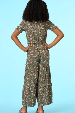 Girls Paisley Jumpsuit