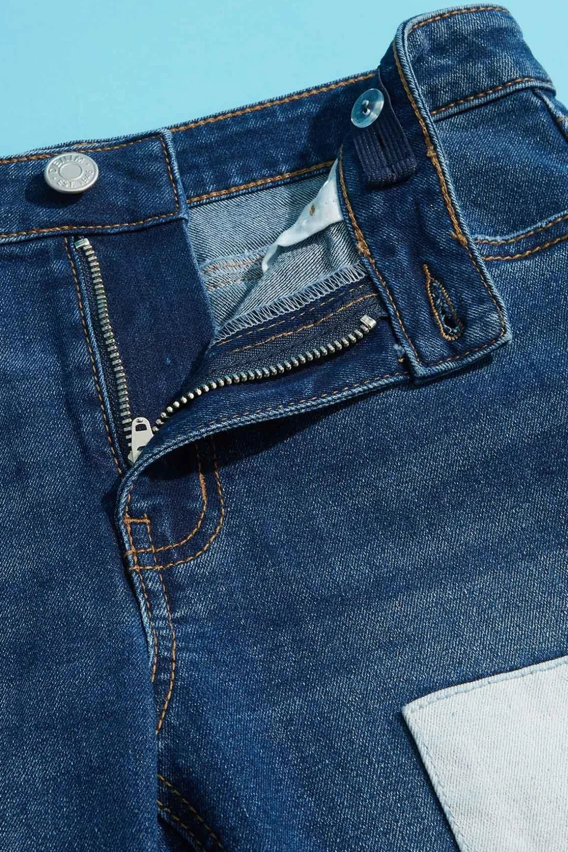 Girls Patchwork Jeans