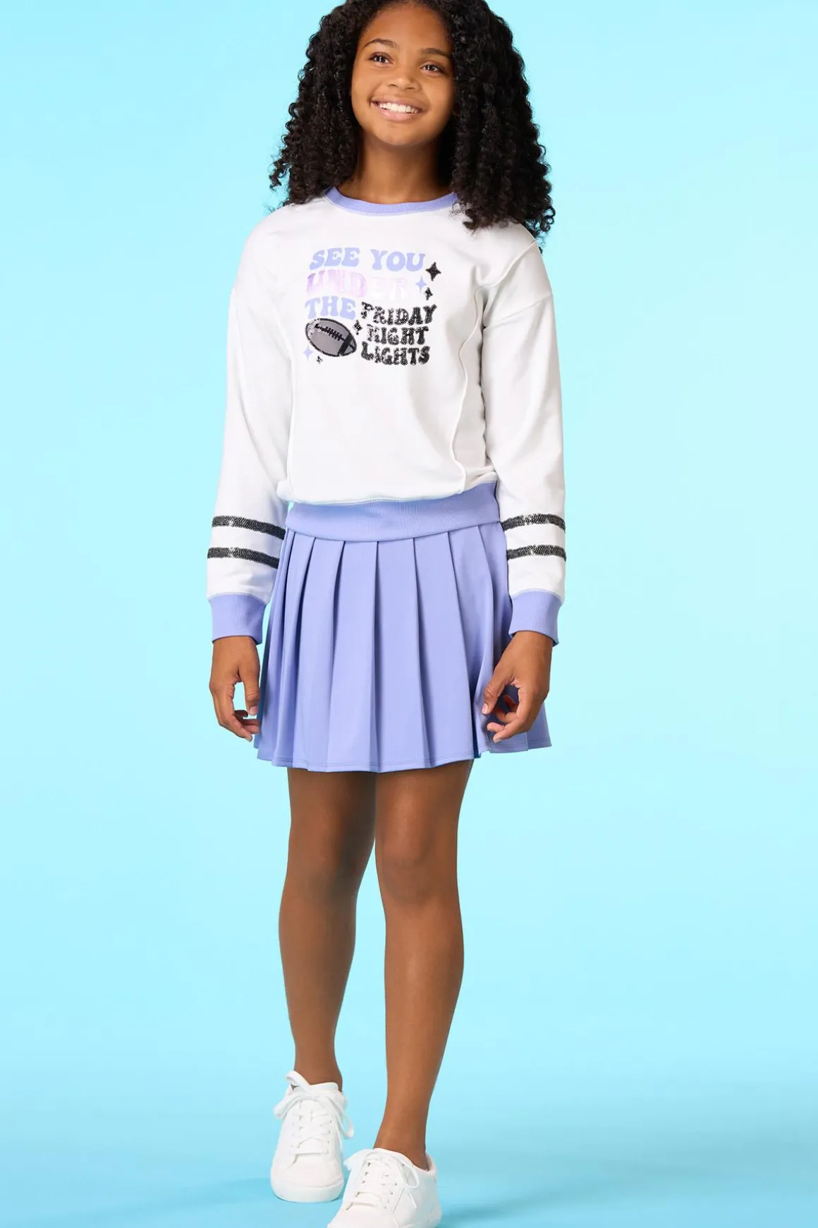 Girls Pleated Skort