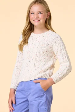 Girls Rainbow Sprinkles Sweater