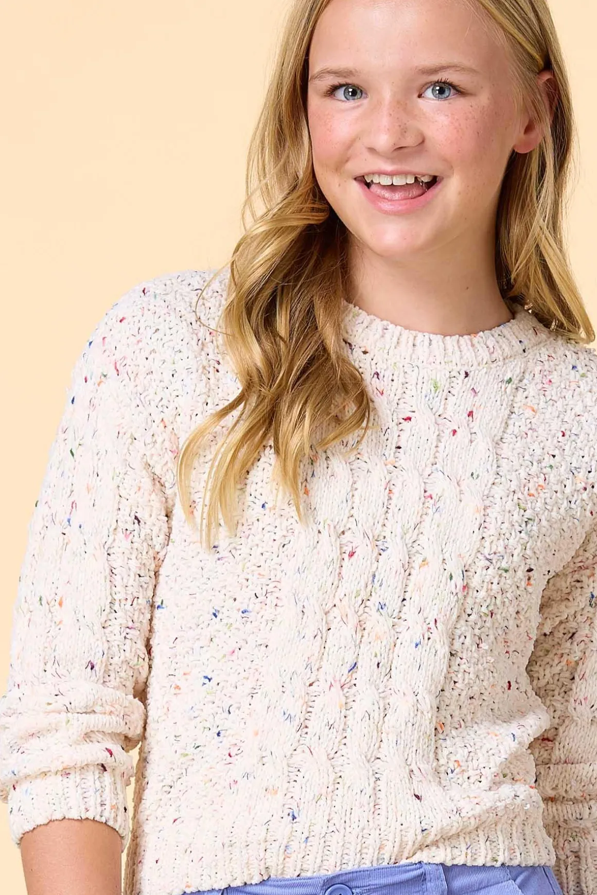 Girls Rainbow Sprinkles Sweater