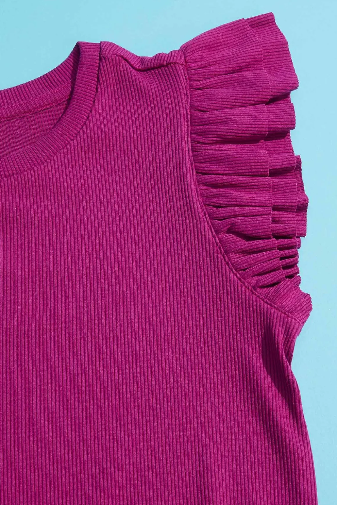 Girls Ruffled Sleeve Top