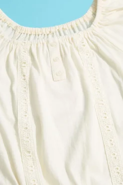 Girls Ruffled Trim Top