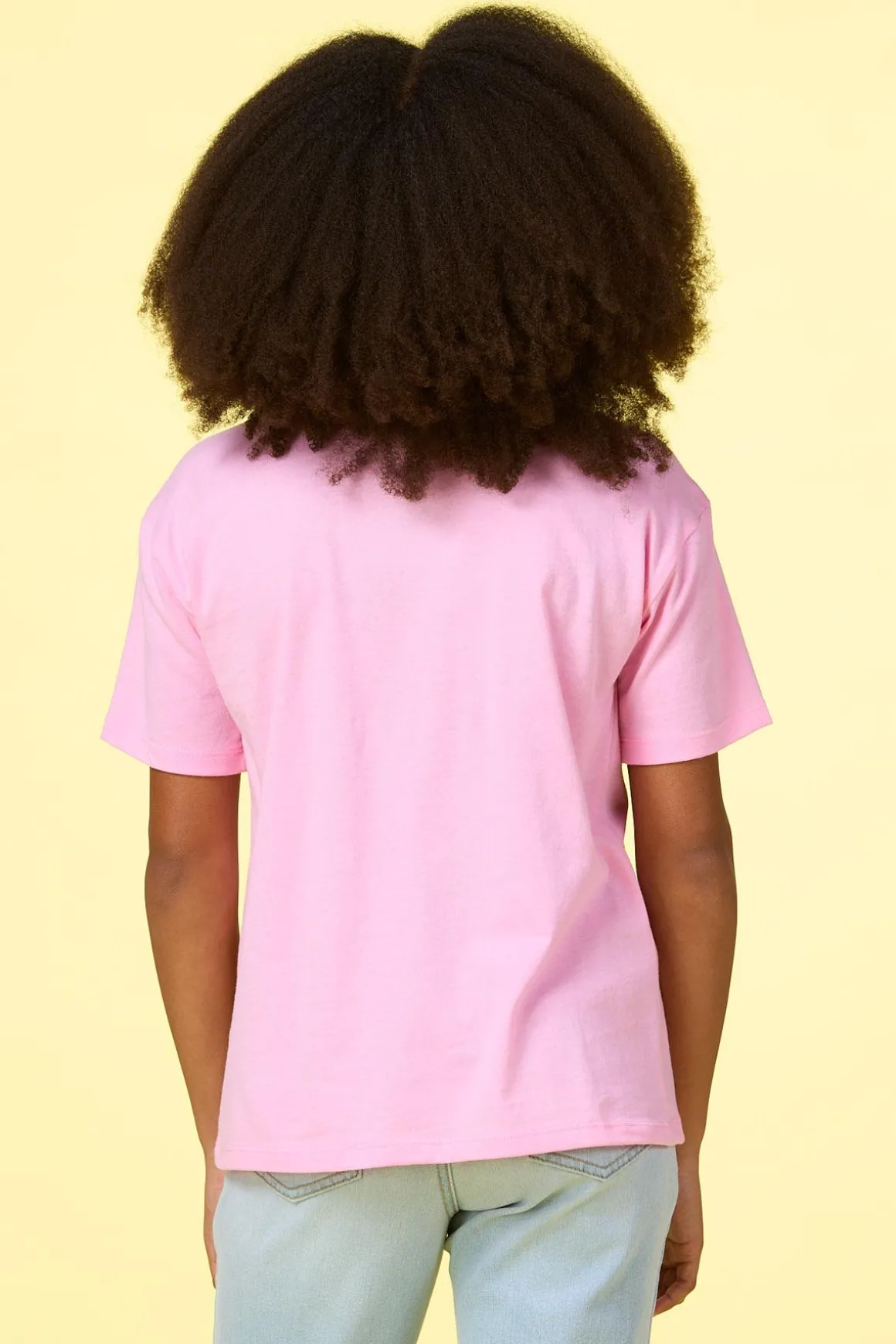 Girls Textured Flamingo Tee