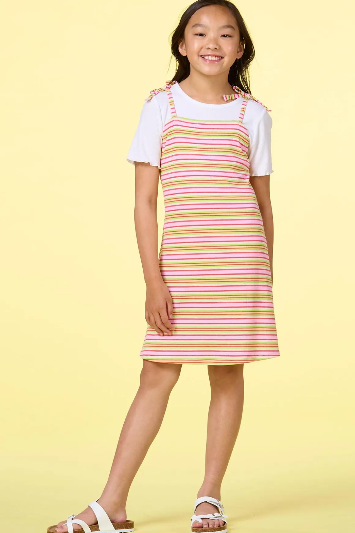 Girls Tie Shoulder Jumper