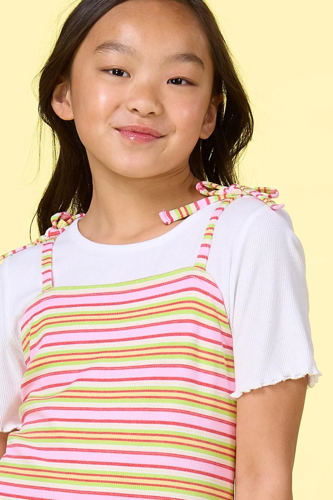Girls Tie Shoulder Jumper