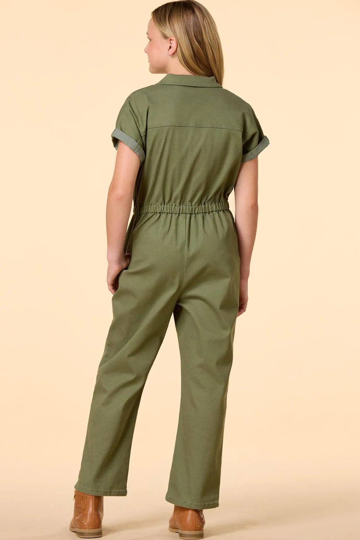 Girls Utility Jumpsuit